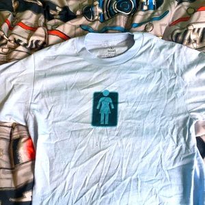 GIRL skateboards baby blue boys logo t shirt